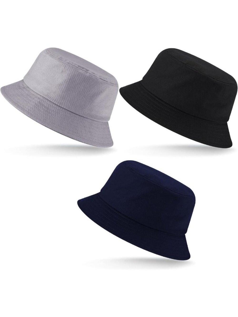 XXL Oversized Bucket Hat for Women - 3 Pack, Stylish Sun Protection Accessories